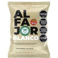 Alfajor chocolate blanco y dulce de leche