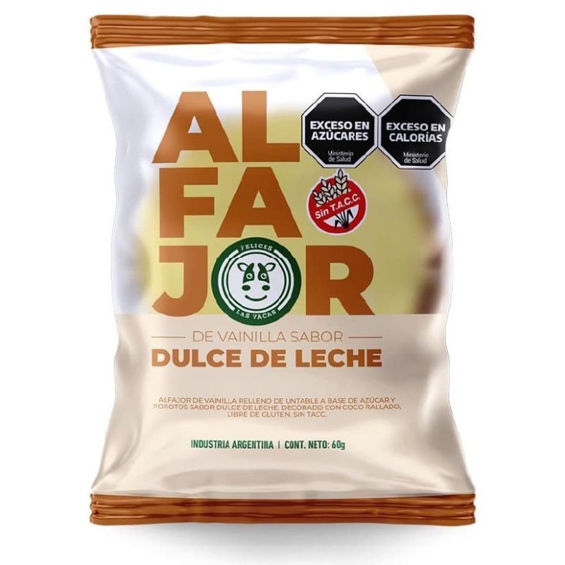Alfajor vainilla y dulce de leche