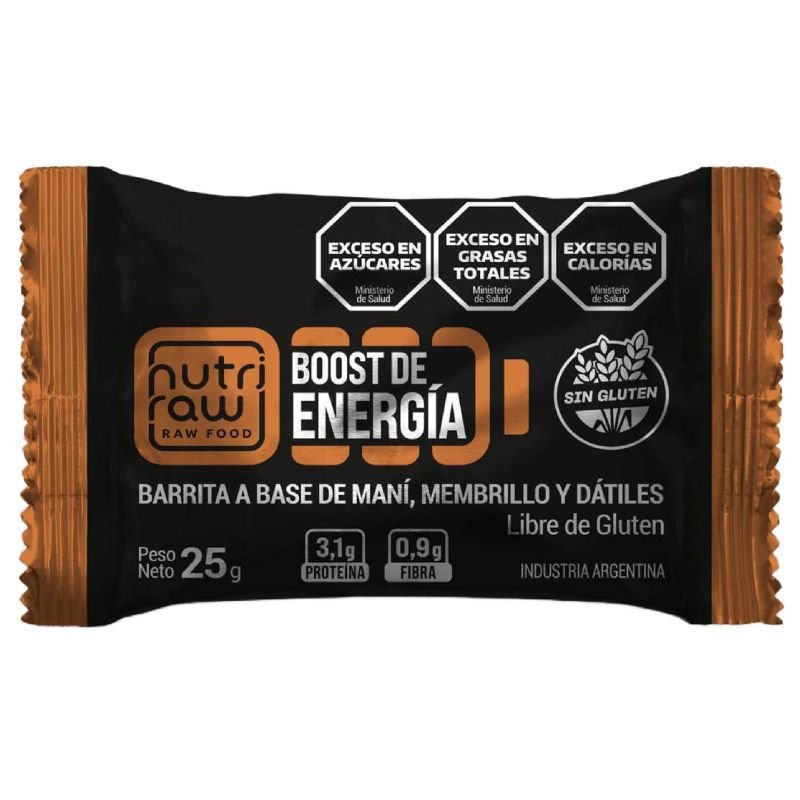 Barrita Boost de energía MANÍ, MEMBRILLO Y DÁTILES · 25g