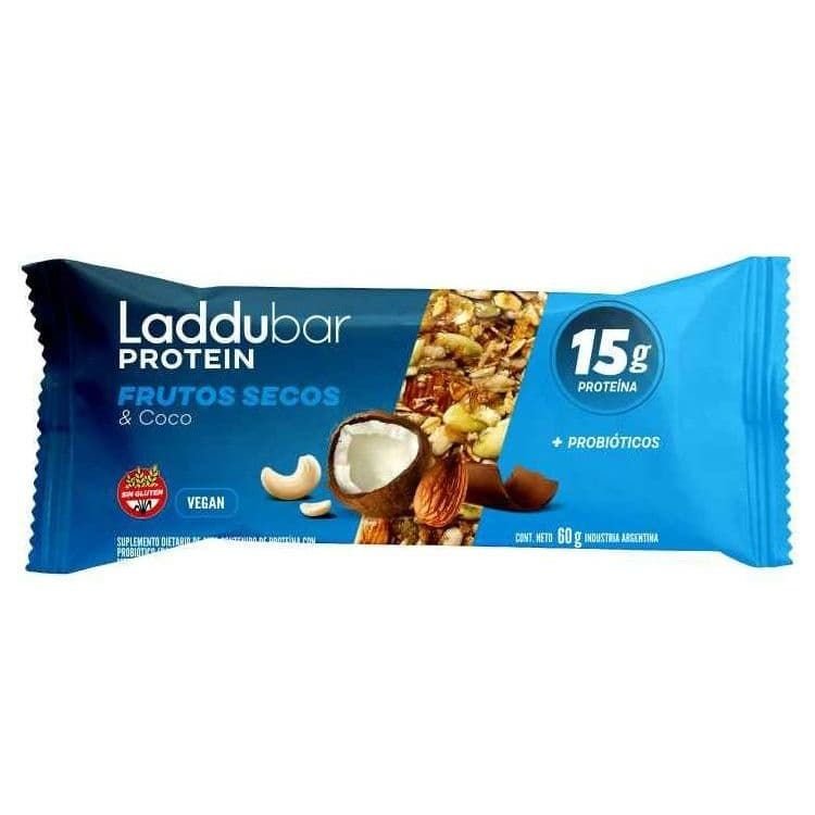 Barrita Laddubar Protein FRUTOS SECOS Y COCO · 60g