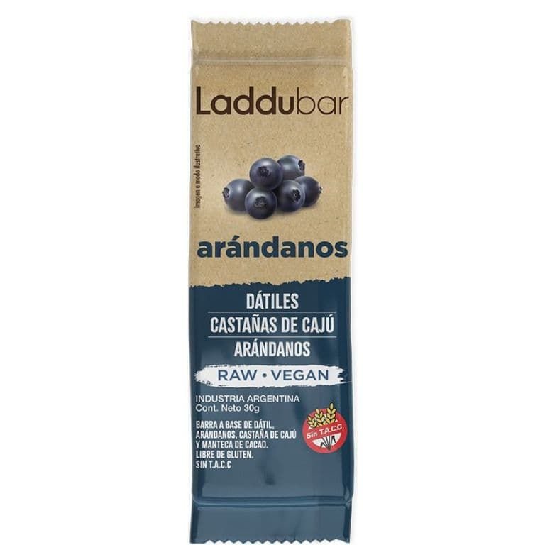 Barrita Laddubar Raw ARÁNDANOS · 30g
