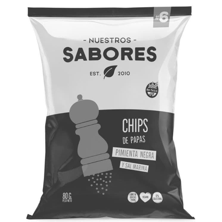 Chips de Papas con Pimienta · 80g