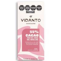 Chocolate 55% cacao SEMI AMARGO CON SAL DEL HIMALAYA · 60g