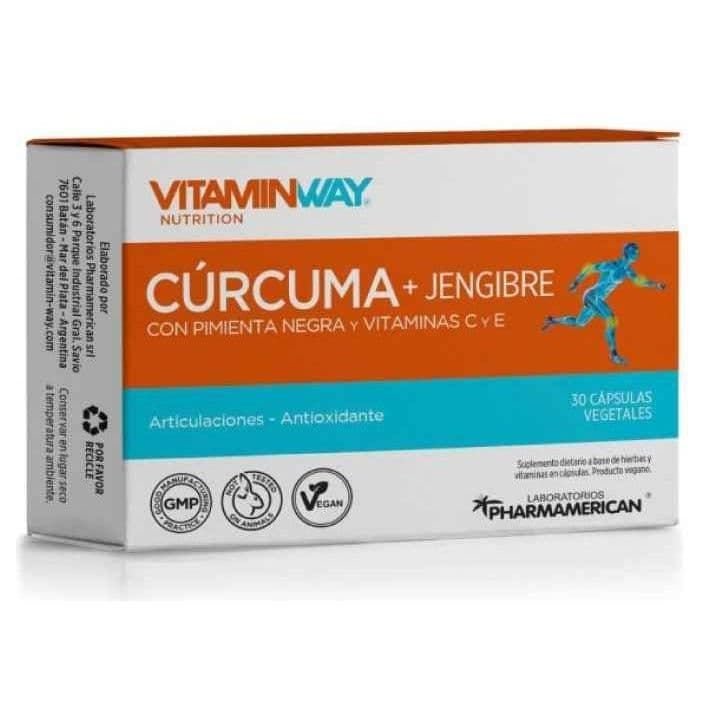 Cúrcuma + Jengibre con pimienta CAPSULAS · 30u