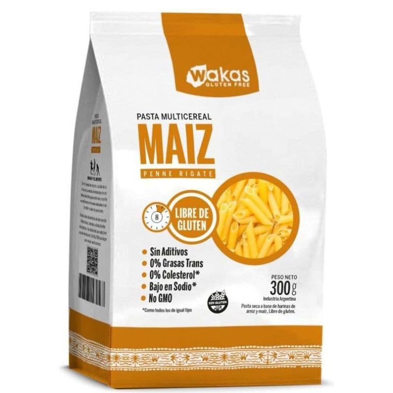 Fideos Penne Rigate MULTICEREAL MAÍZ · 300g