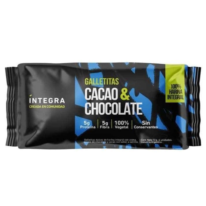 Galletitas CACAO Y CHOCOLATE · 72g