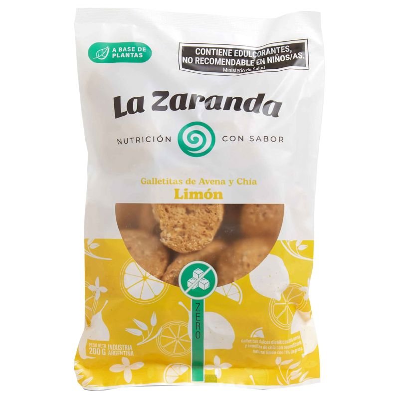 Galletitas de Avena y Chía LIMÓN · 200g