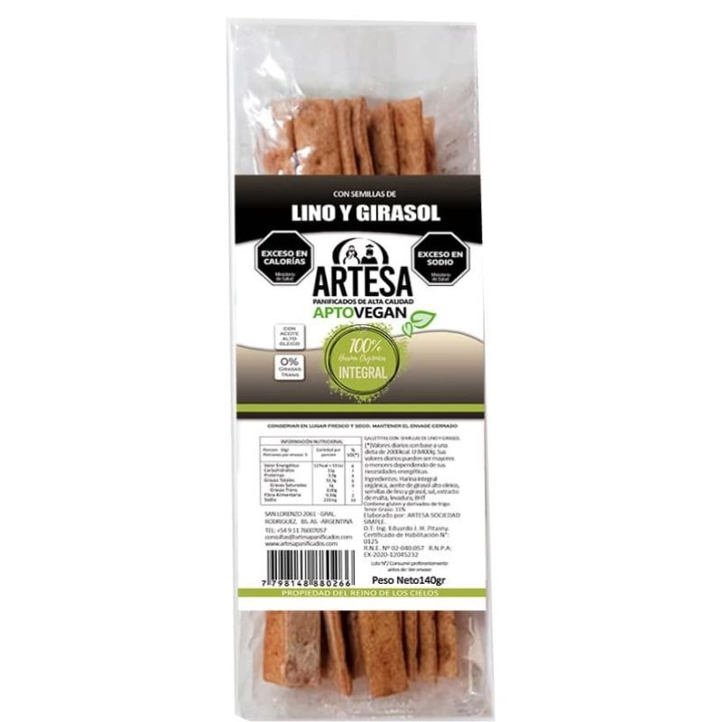 Grisines LINO Y GIRASOL · 140g