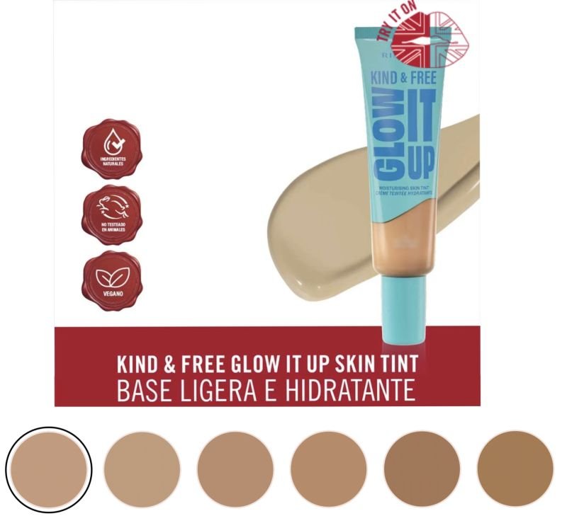Kind & Free GLOW IT UP Moisturising Skin Tint