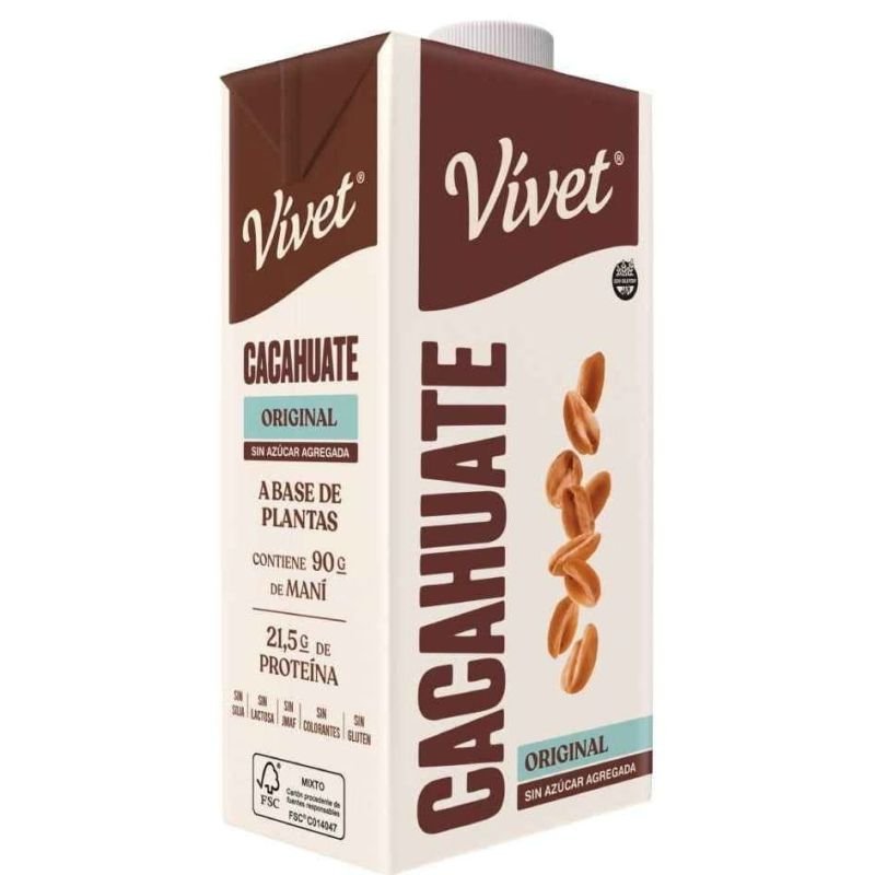 Leche de Cacahuate ORIGINAL SIN AZÚCAR · 1l