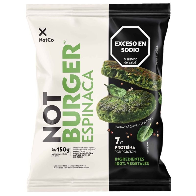 Medallón NotBurger ESPINACA · 152g