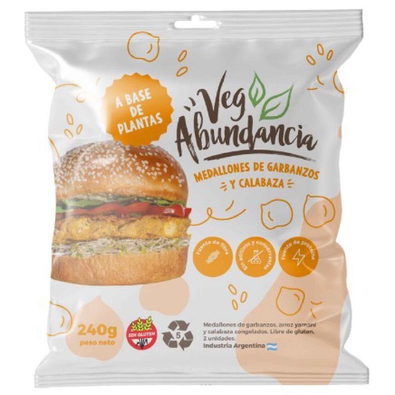 Medallones GARBANZOS Y CALABAZA · 2u