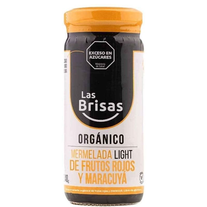Mermelada Orgánica Light FRUTOS ROJOS Y MARACUYA · 240g