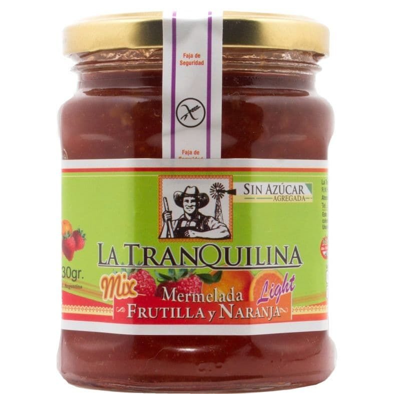 Mermelada Sin Azúcar FRUTILLA Y NARANJA · 330g
