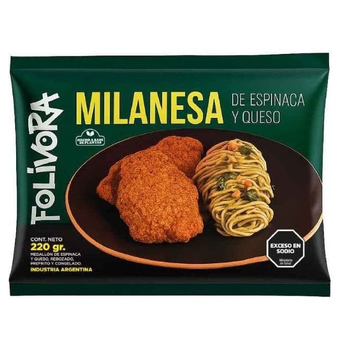 Milanesa ESPINACA Y QUESO · 220g