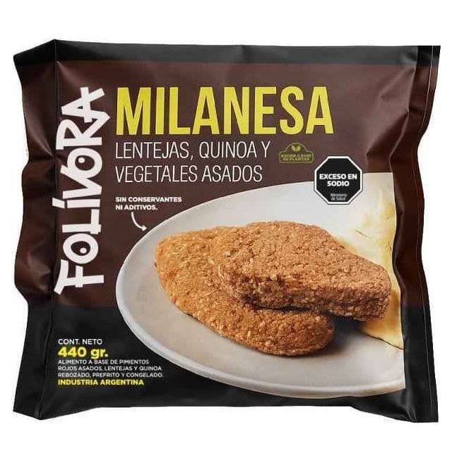 Milanesa LENTEJAS, QUINOA Y VEGETALES ASADOS · 440g
