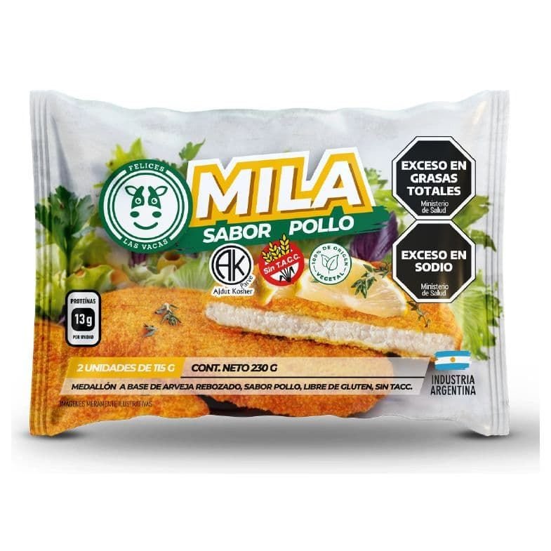 Milanesa Pollo a Base de Arvejas POLLO · 230g