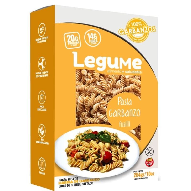 Pasta Fusilli - Legume GARBANZO · 284g