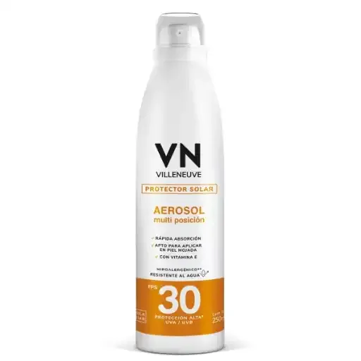 Protector Solar Aerosol Multi Posición FPS 30