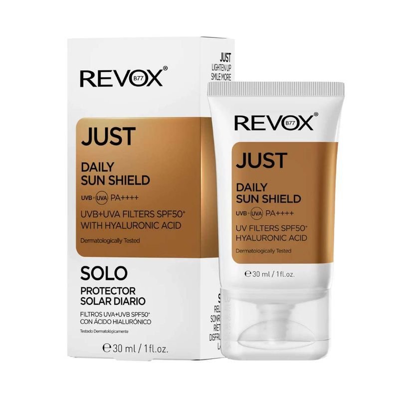 Protector Solar Facial Shield SPF 50 + Ácido Hialurónico B77 Revox