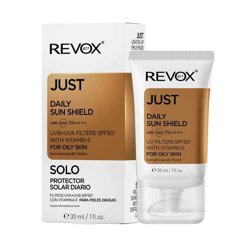 Protector Solar Facial Shield x30ml. para Pieles Grasas SPF 50 B77 Revox