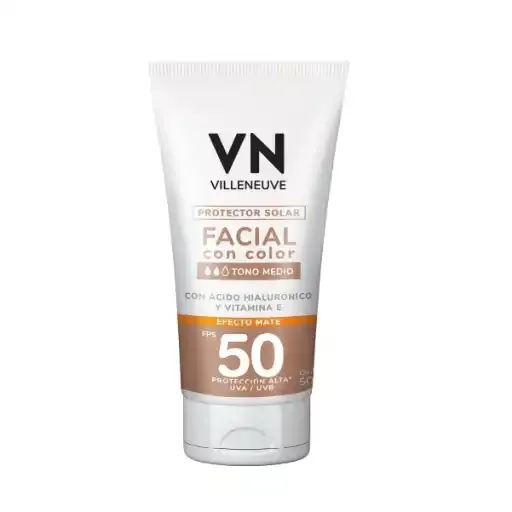 Protector Solar facial tono medio FPS 50