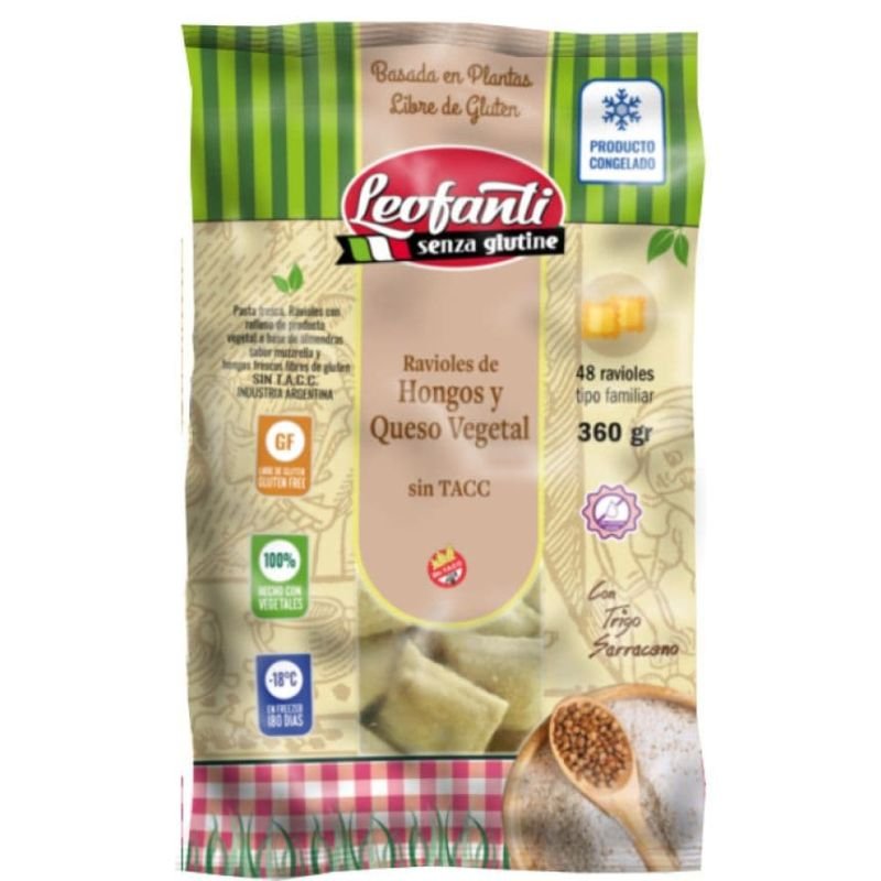 Ravioles HONGOS Y QUESO VEGETAL · 360g