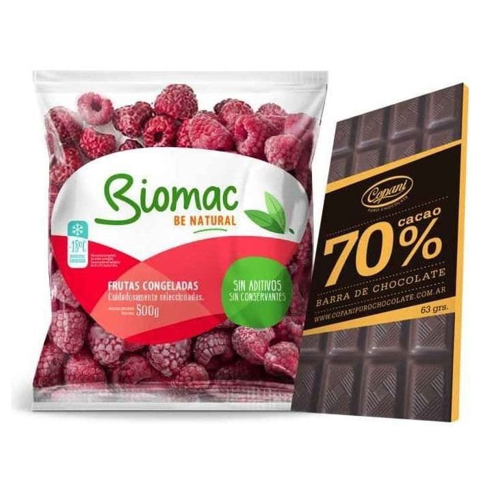 Receta de Frambuesas Bañadas BIOMAC & COPANI ·