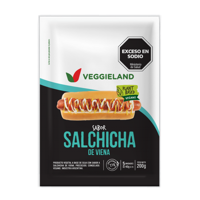 Salchicha de viena vegana