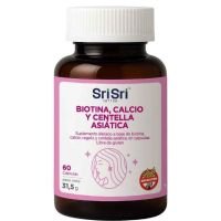 Suplemento Cuidado del cabello BIOTINA, CALCIO Y CENTELLA ASIÁTICA · 60g