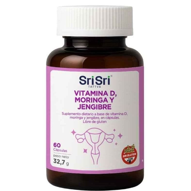 Suplemento Cuidado femenino VITAMINA D, CALCIO, MORINGA Y JENGIBRE · 60g