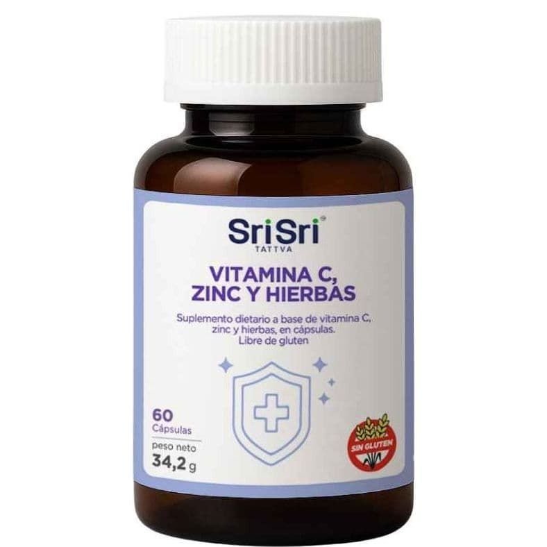 Suplemento Mejora Inmunologica VITAMINA C, ZINC Y HIERBAS · 60g
