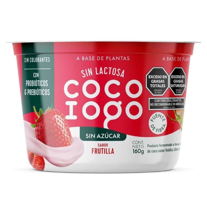Yogur de Coco FRUTILLA SIN AZÚCAR · 160g