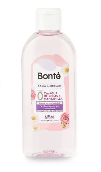 Agua Micelar Con Agua De Rosas y Manzanilla
