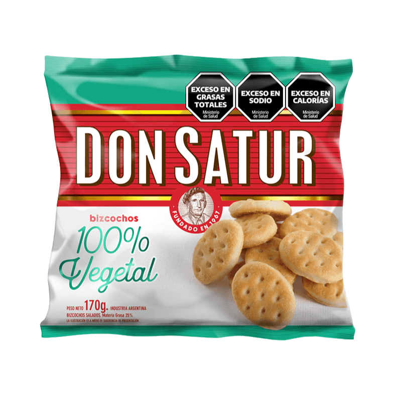 Bizcochos 100% Vegetal Don Satur 170 g