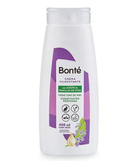 Crema Corporal Humectante Con Aceite de Semillas De Chía