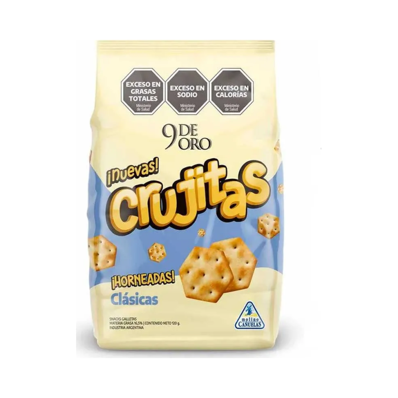 Crujitas Clásicas 9 de Oro 120 g