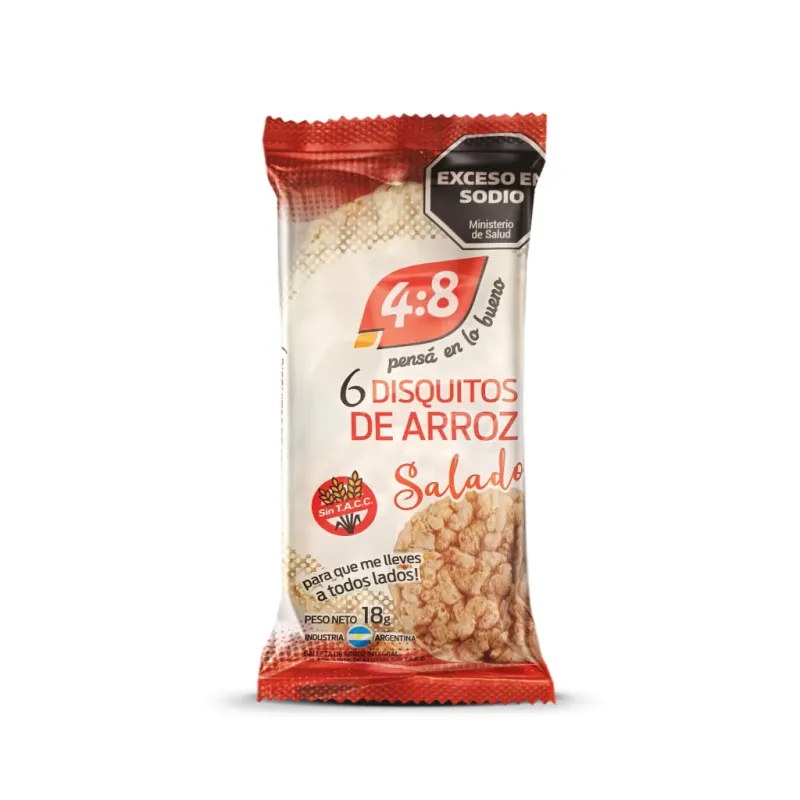 Disquitos de Arroz tradicionales Individuales 4:8 x 18g