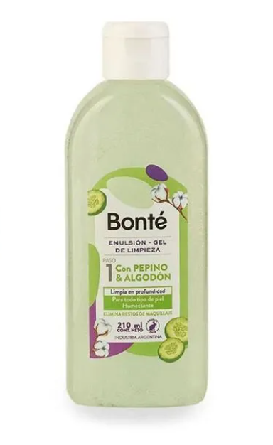 Emulsión Gel De Limpieza Con Pepino Y Algodón