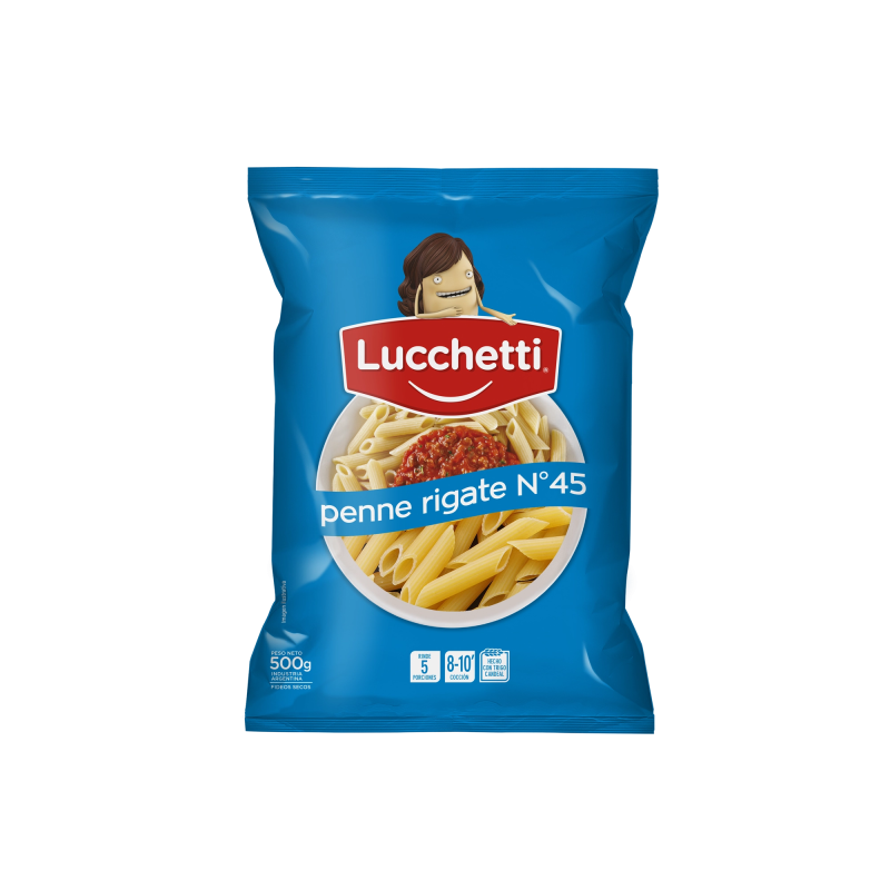 Fideos Penne Rigate N°45