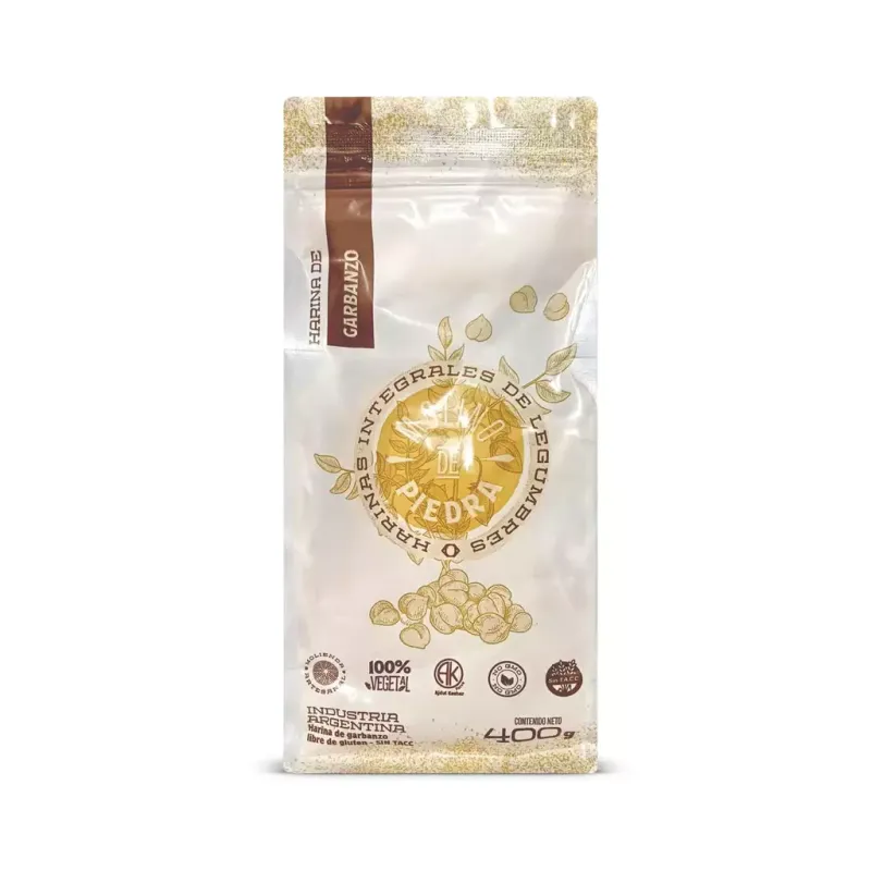 Harina Integral de Garbanzos MOLINO DE PIEDRA x 400g