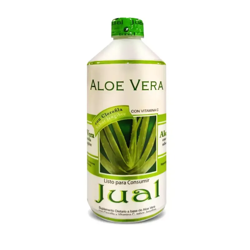 Jugo de Aloe Vera con Clorofila sabor Jengibre x 500cc