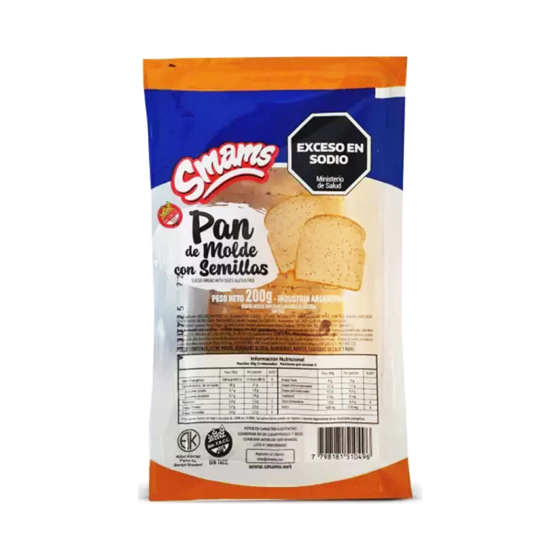 Pan de Molde con Semillas SMAMS  x 200g