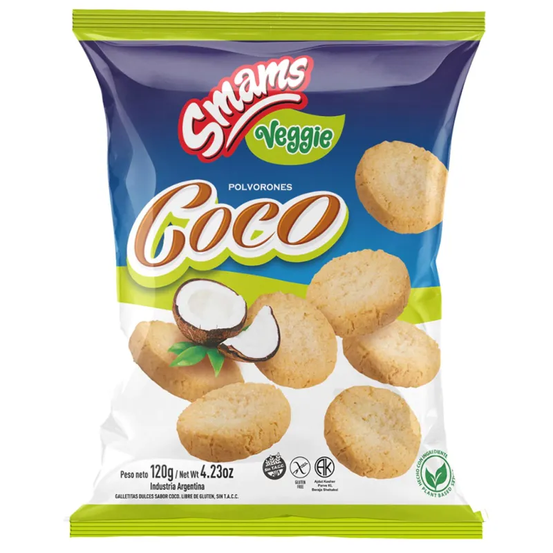 Polvorones Coco Veggies SMAMS x 120g