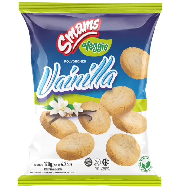 Polvorones Vainilla Veggie SMAMS x 120g