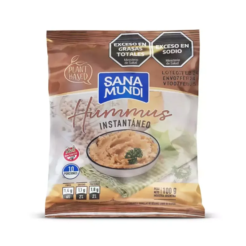 Premezcla para Hummus instantáneo SANA MUNDI x 100g