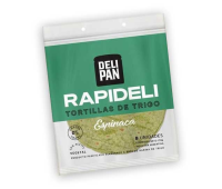 Tortilla de trigo. Rapideli Espinaca. Delipan