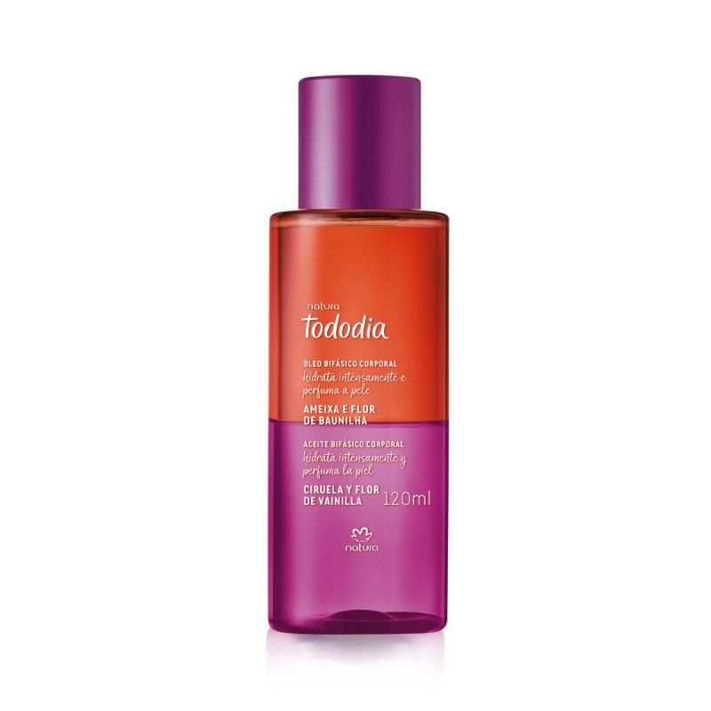 Aceite Bifásico Corporal Tododia Ciruela y Flor de Vainilla