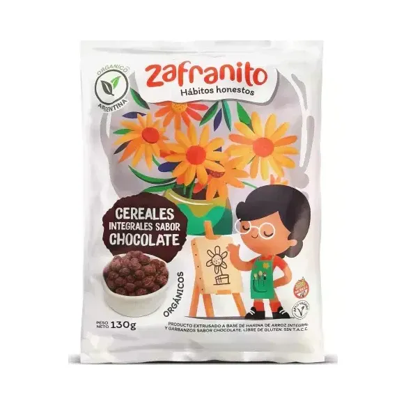Cereales Orgánicos de Chocolate ZAFRANITO x 130g
