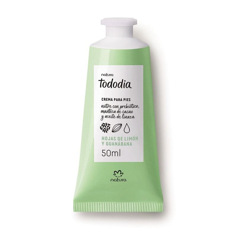 Crema Nutritiva para Pies Tododia Hojas de Limón y Guanábana 50 ml